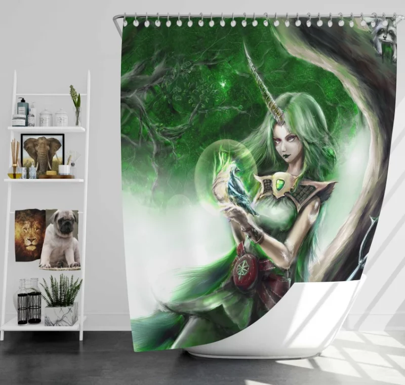 League Of Legends Soraka Bath Shower Curtain