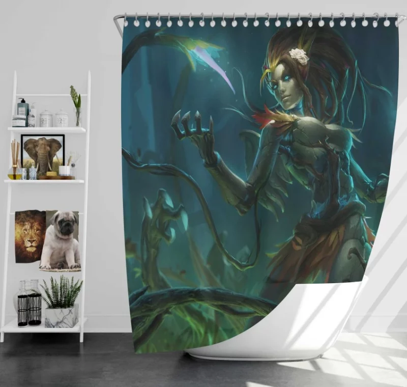 League Of Legends Zyra Amazing Bath Shower Curtain