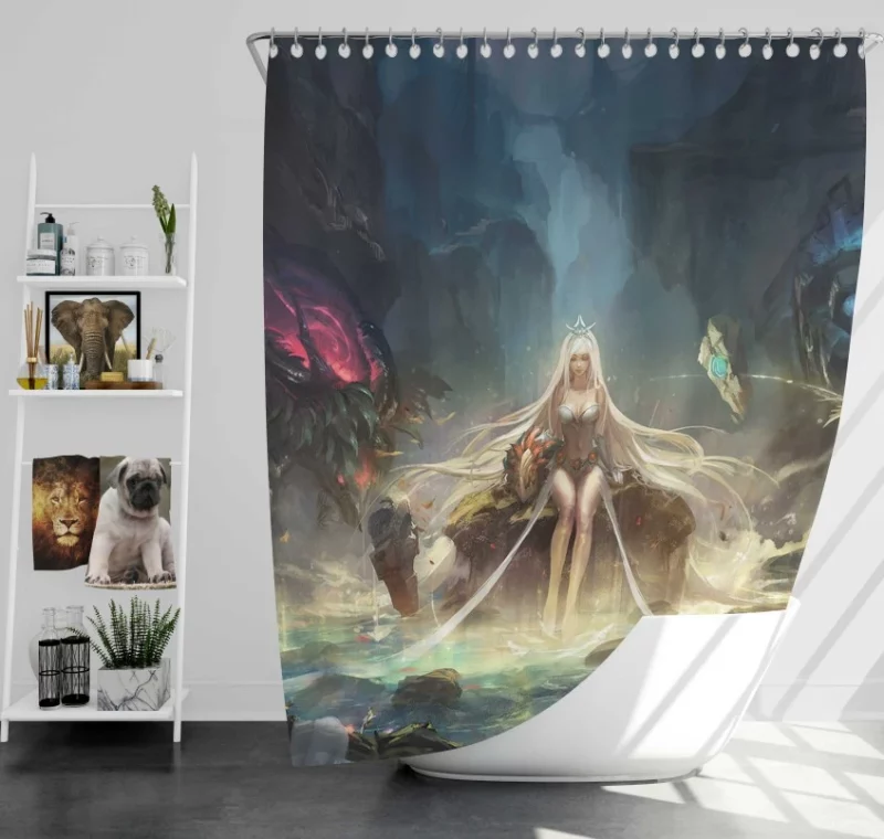 League Of Legends Zyra Super Bath Shower Curtain