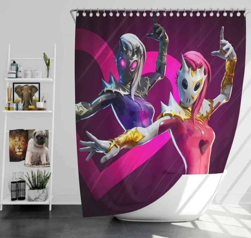 Lovethorn Fortnite Bath Shower Curtain