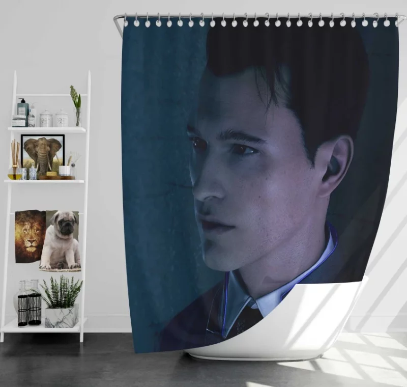 Luther Detroit Become Human Markus Bath Shower Curtain