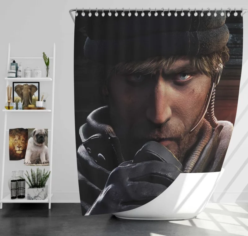 Maverick Tom Clancys Rainbow Six Siege Bath Shower Curtain