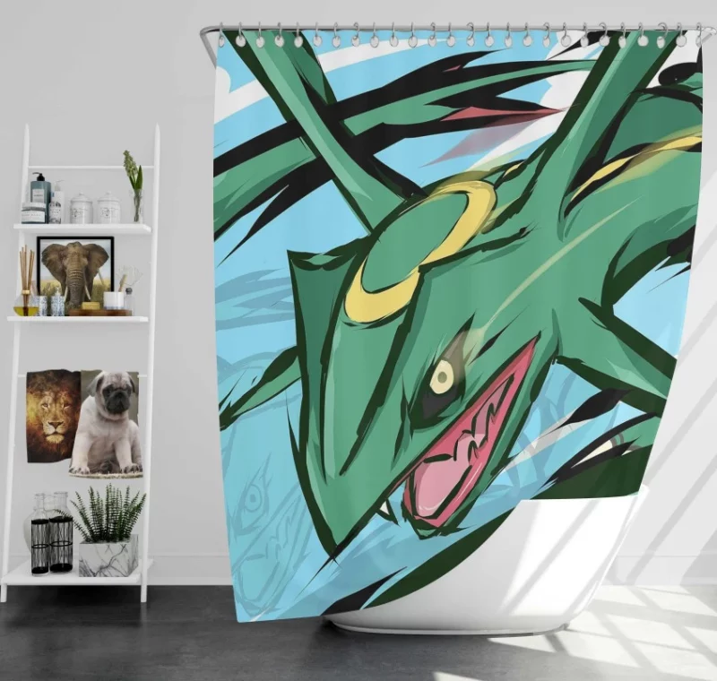 Mega Ampharos | Thunder Pokémon Evolution Bath Shower Curtain