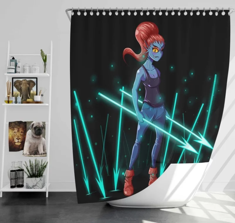 Mettaton Undertale Bath Shower Curtain