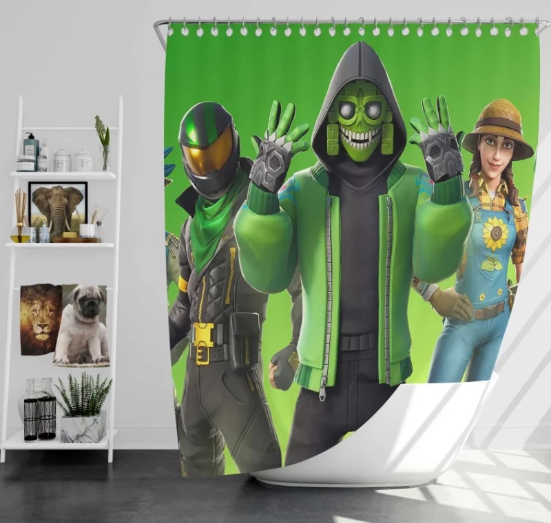 Mezmer Fortnite Bath Shower Curtain