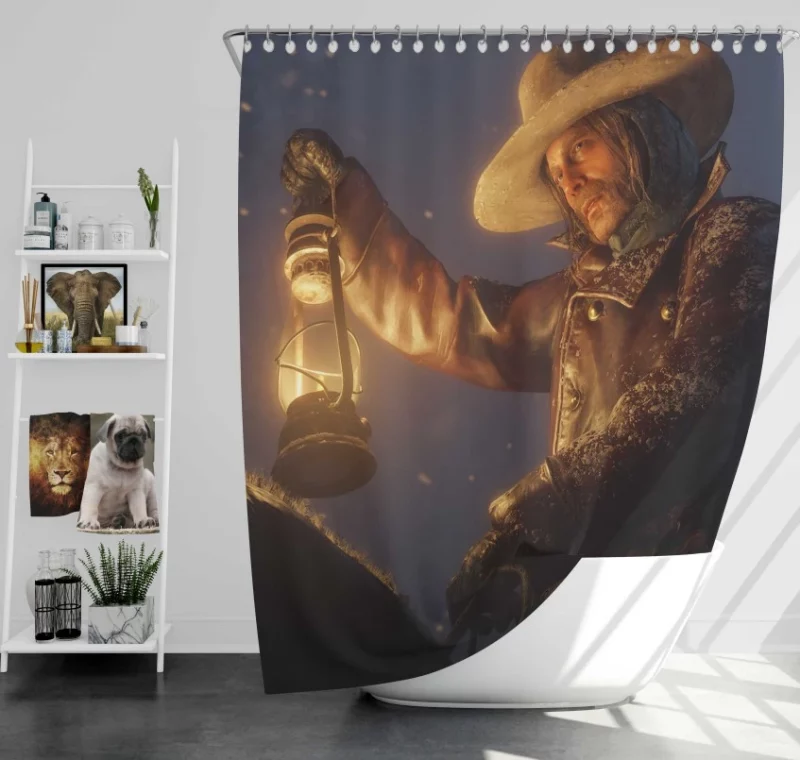 Micah Bell Red Dead Redemption 2 Bath Shower Curtain