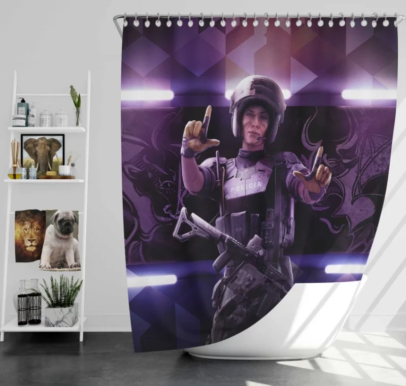 Mira Tom Clancys Rainbow Six Siege Bath Shower Curtain