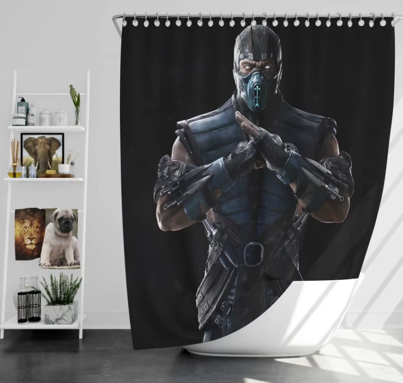 Mortal Kombat 11 Sub zero Scorpion Spawn Bath Shower Curtain