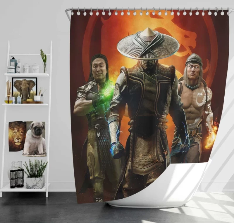 Mortal Kombat Scorpion High Quality Bath Shower Curtain