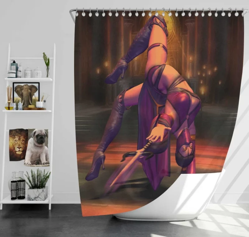 Mortal Kombat X Kenshi Bath Shower Curtain