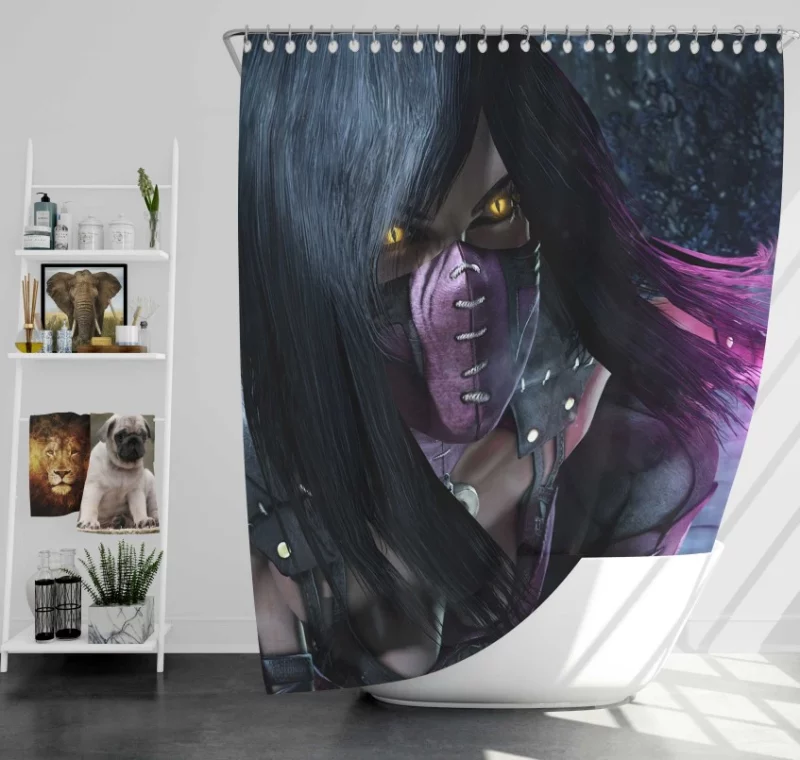 Mortal Kombat X Scorpion Bath Shower Curtain