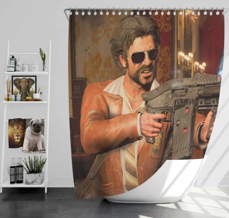 Muscular Operation Grand Heist Call Of Duty Black Ops 4 Bath Shower Curtain