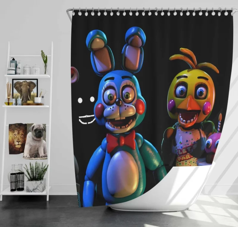 Nightmare Foxy Five Nights At Freddys 4 Five Nights At Freddys Foxy  Bath Shower Curtain