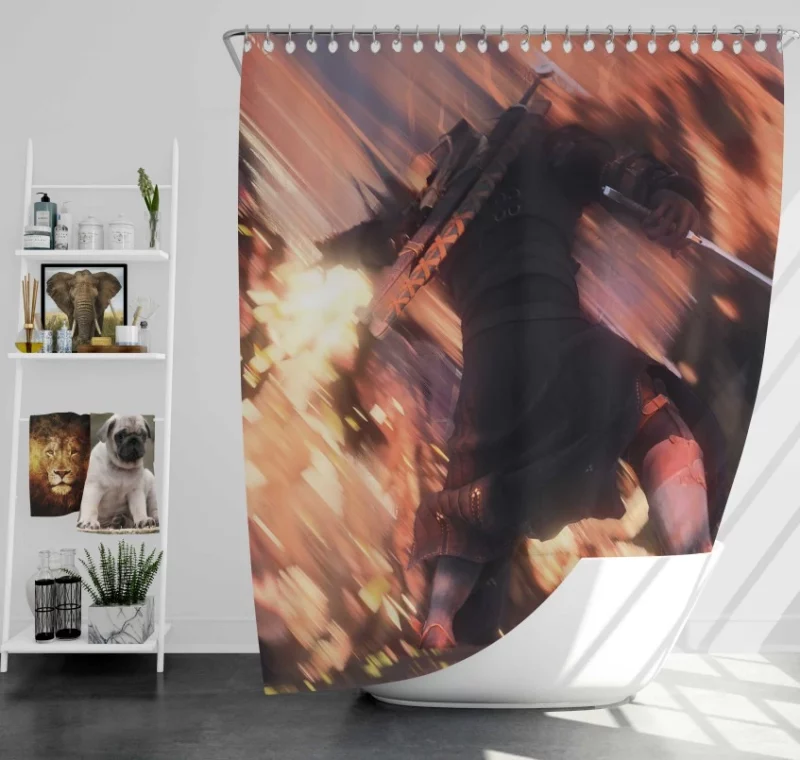 Nilfgardian Camp The Witcher 3 Wild Hunt Bath Shower Curtain