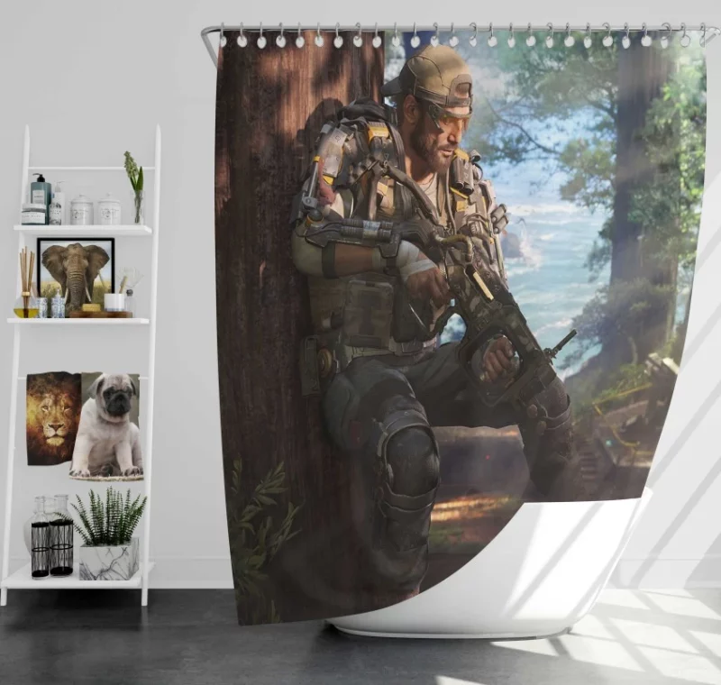 Nomad Call Of Duty Black Ops Iii Bath Shower Curtain