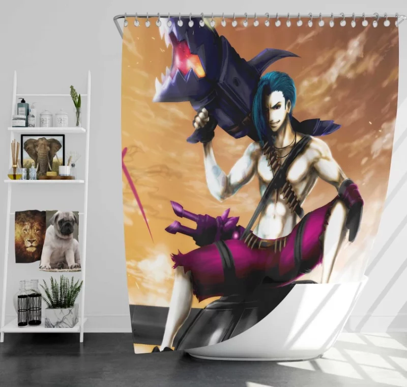 Olaf The Berserker League Of Legends Bath Shower Curtain