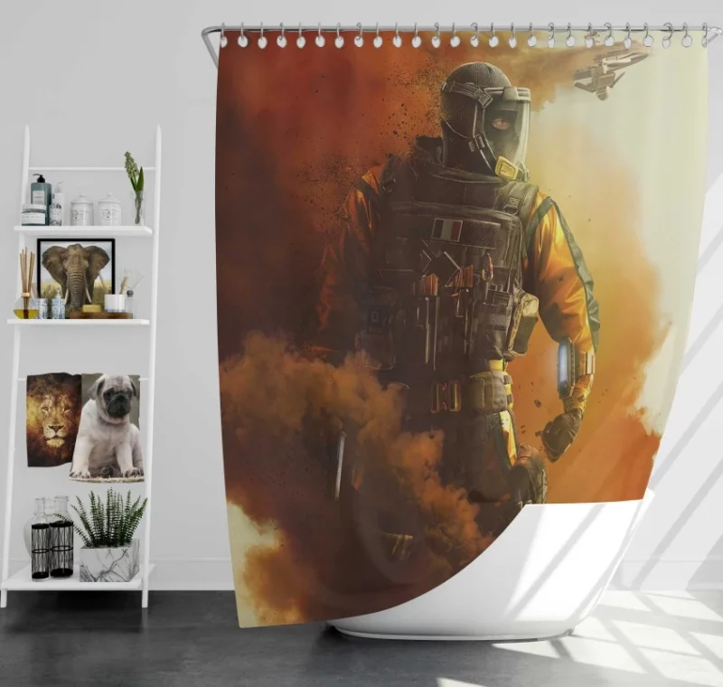 Operation Black Ice Tom Clancys Rainbow Six Siege Bath Shower Curtain