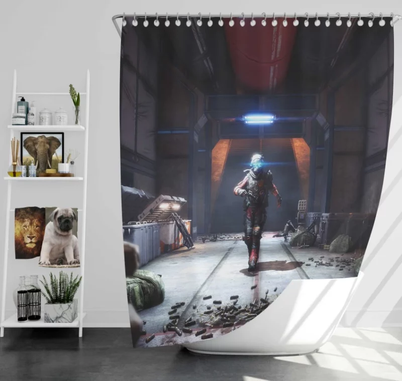 Origin Titanfall 2 Bath Shower Curtain