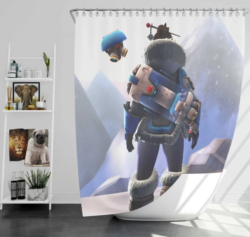 Outstanding Overwatch Mei Bath Shower Curtain