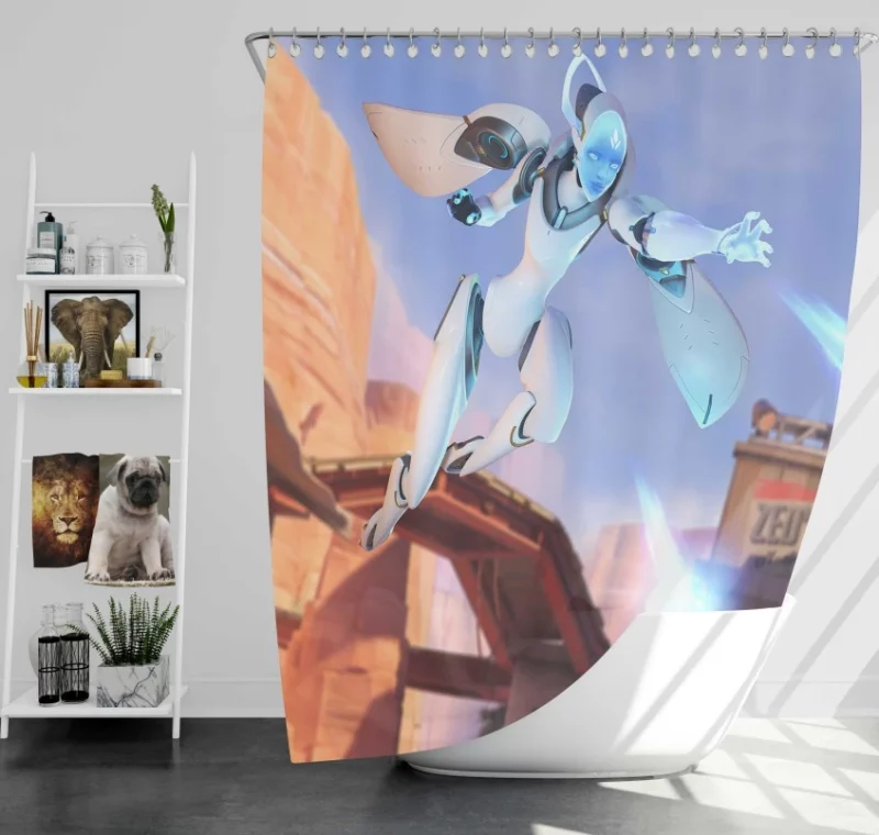 Overwatch Echo Quality Bath Shower Curtain