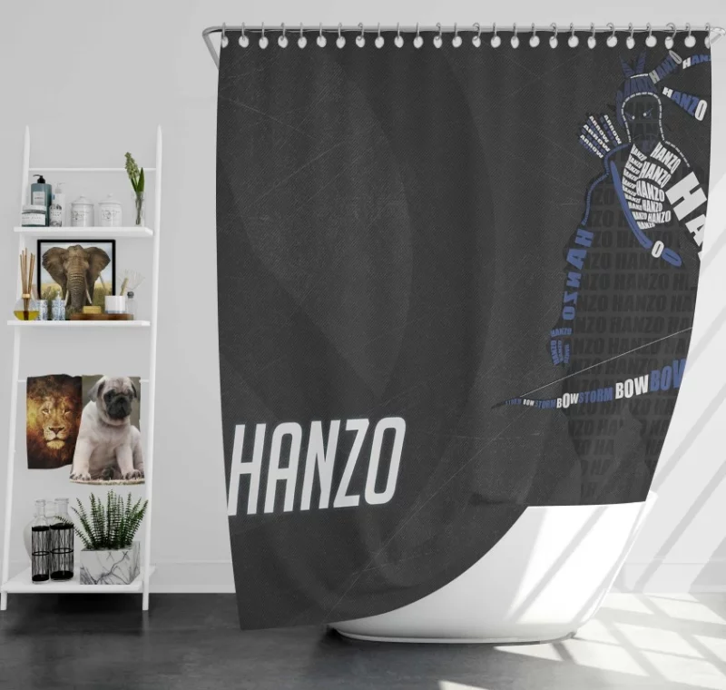 Overwatch Hanzo Quality Bath Shower Curtain