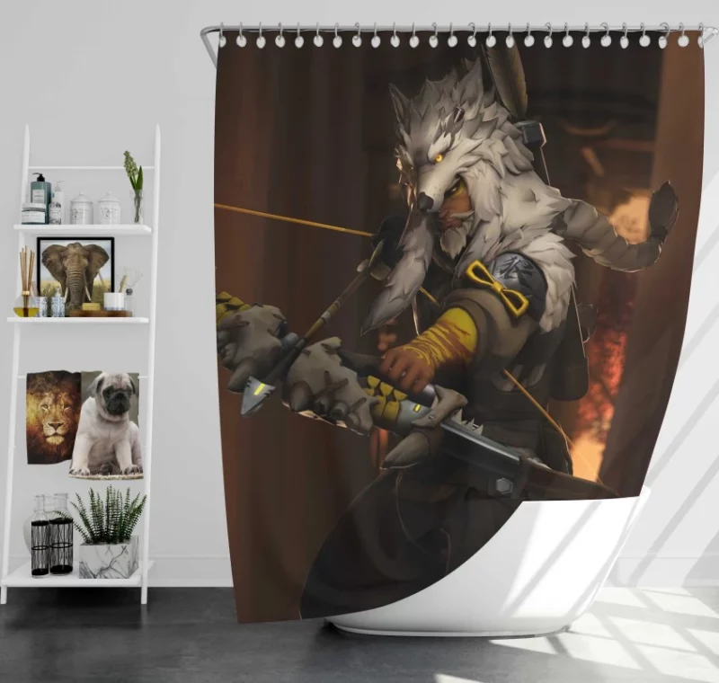 Overwatch Hanzo Super Bath Shower Curtain