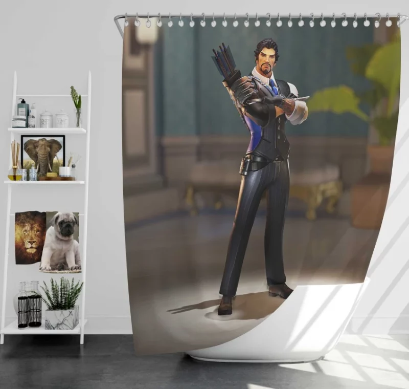 Overwatch Hanzo Wonderful Bath Shower Curtain