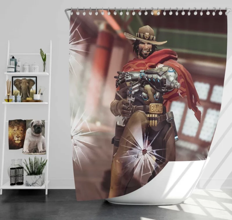 Overwatch Jesse Mccree Mccree Bath Shower Curtain