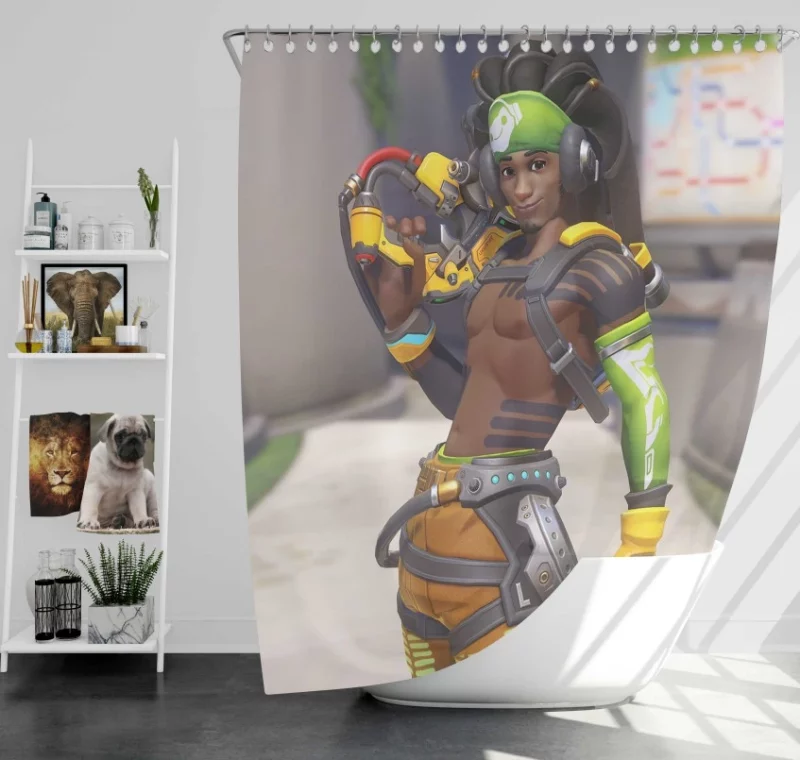 Overwatch Lãºcio Quality Bath Shower Curtain