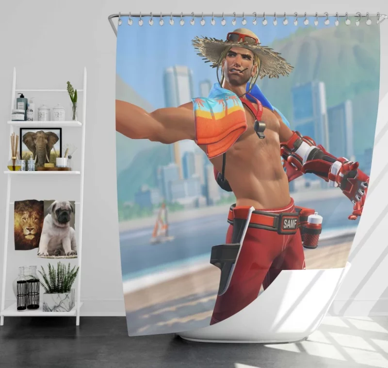 Overwatch Mccree Amazing Bath Shower Curtain