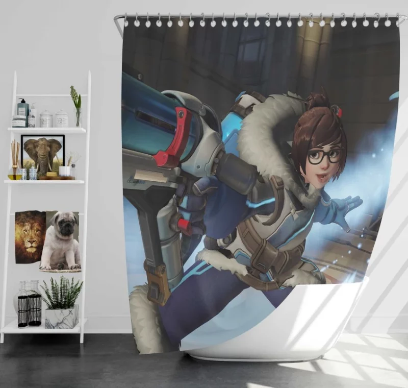 Overwatch Mei 2 Bath Shower Curtain