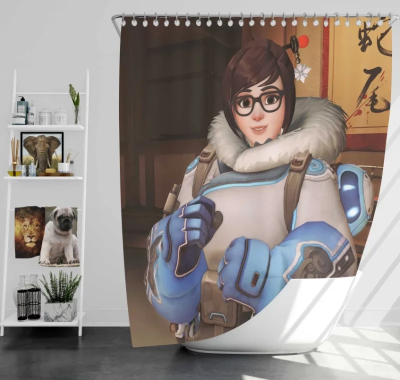 Overwatch Mei 3 Bath Shower Curtain