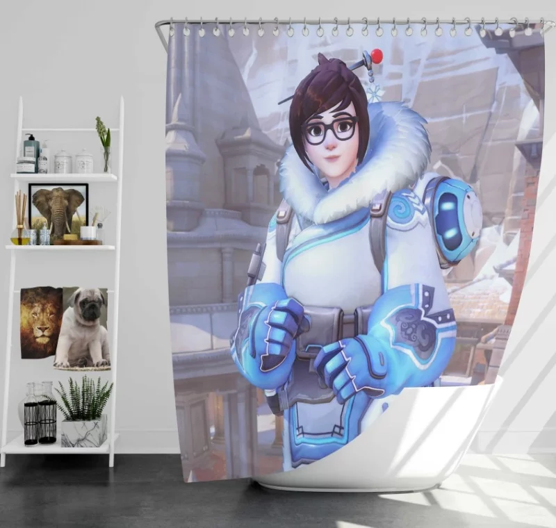 Overwatch Mei 4 Bath Shower Curtain