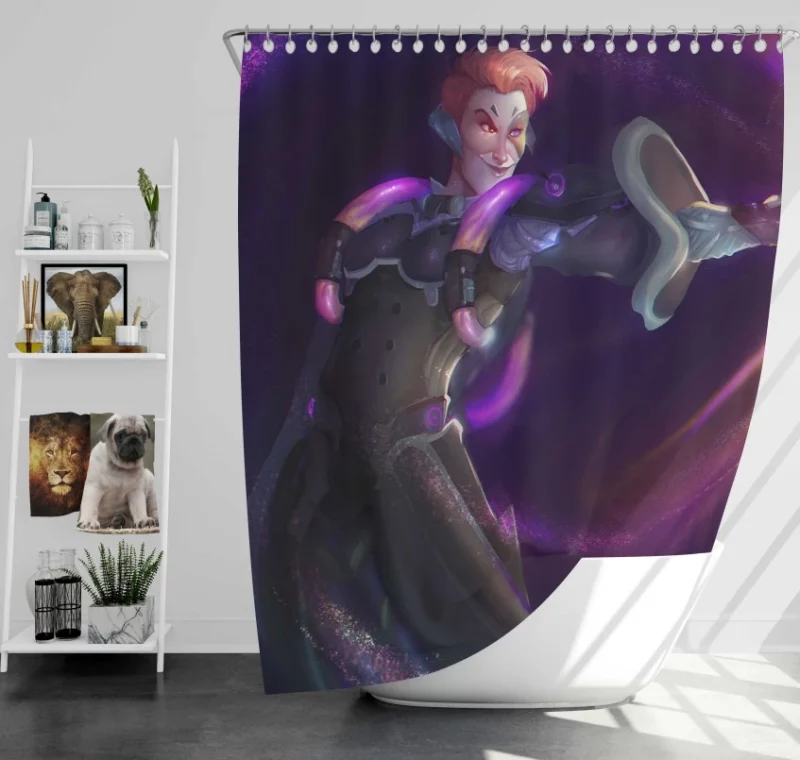 Overwatch Moira Amazing Bath Shower Curtain