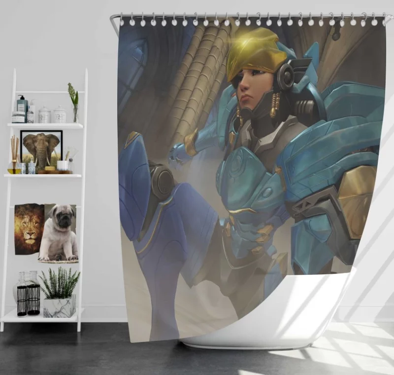 Overwatch Pharah Amazing Bath Shower Curtain