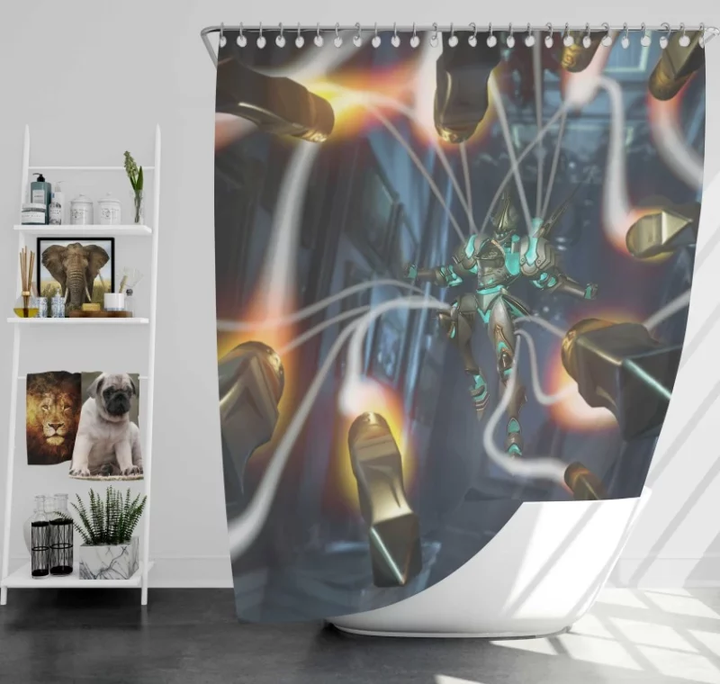 Overwatch Pharah Awesome Bath Shower Curtain