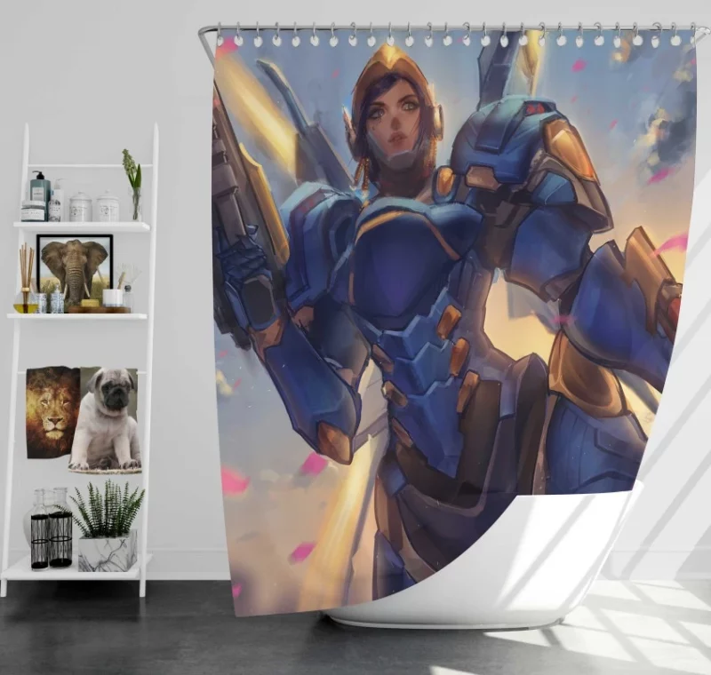 Overwatch Pharah Stylish Bath Shower Curtain