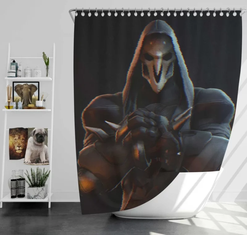 Overwatch Reaper Amazing Bath Shower Curtain