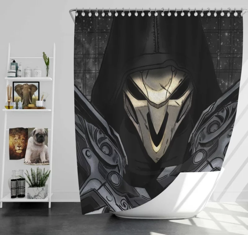 Overwatch Reaper Fantastic Bath Shower Curtain