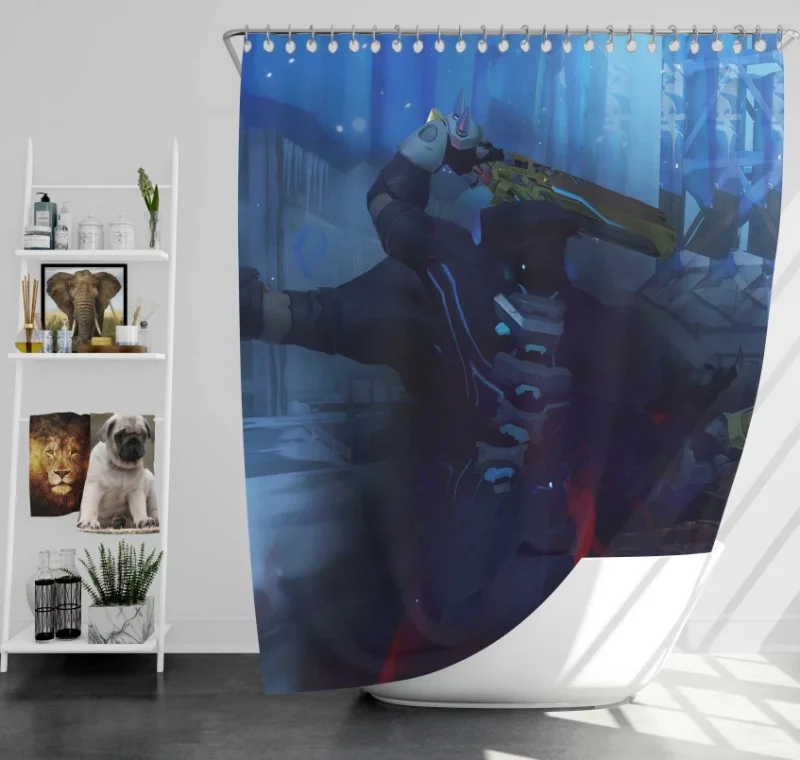 Overwatch Reaper Stylish Bath Shower Curtain