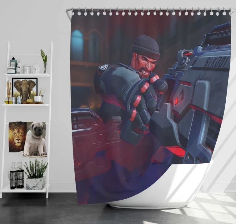 Overwatch Reaper Unique Bath Shower Curtain