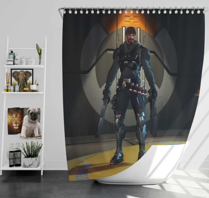 Overwatch Reaper Wonderful Bath Shower Curtain