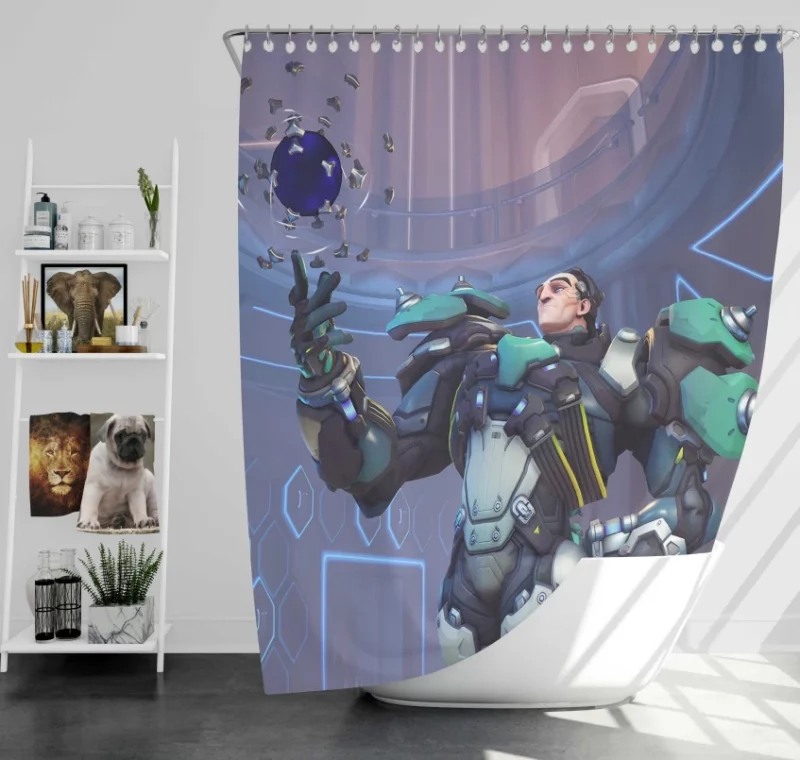 Overwatch Sigma Bath Shower Curtain