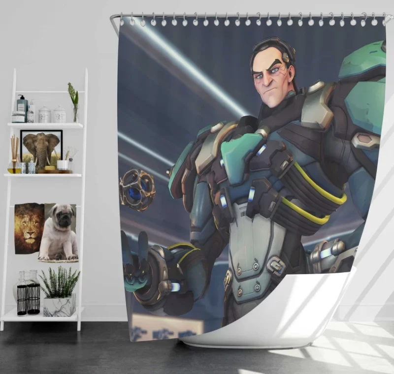 Overwatch Sigma High Quality Bath Shower Curtain