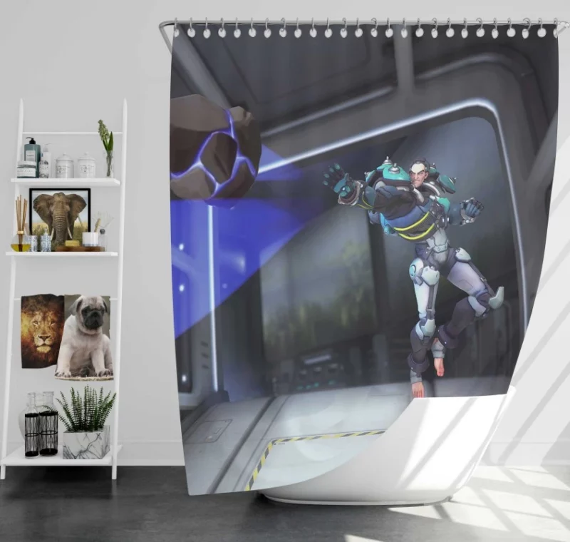 Overwatch Sigma Quality Bath Shower Curtain