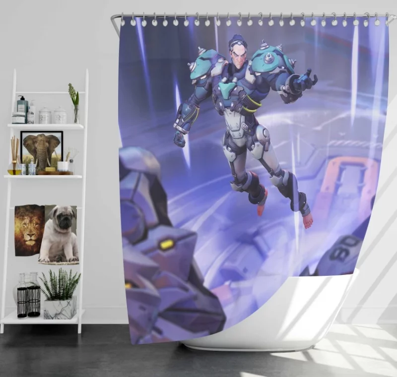 Overwatch Sigma Super Bath Shower Curtain