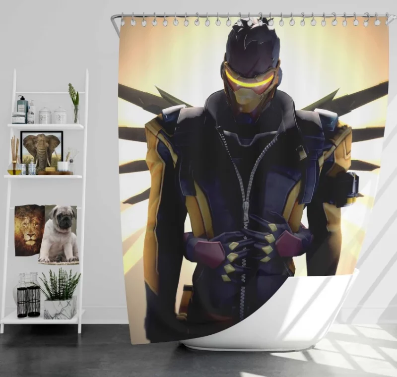 Overwatch Soldier 76 Outstanding Quality Bath Shower Curtain