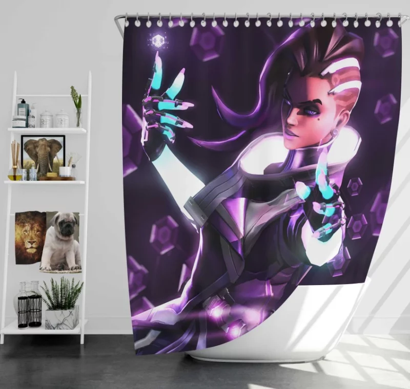 Overwatch Sombra Beautiful Bath Shower Curtain