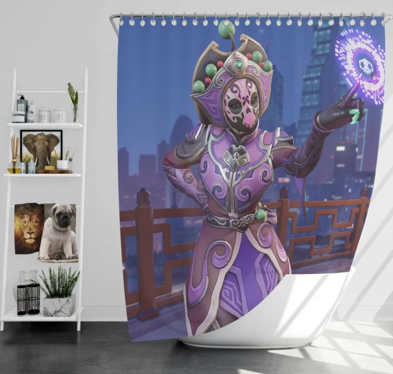 Overwatch Sombra Qulaity Bath Shower Curtain