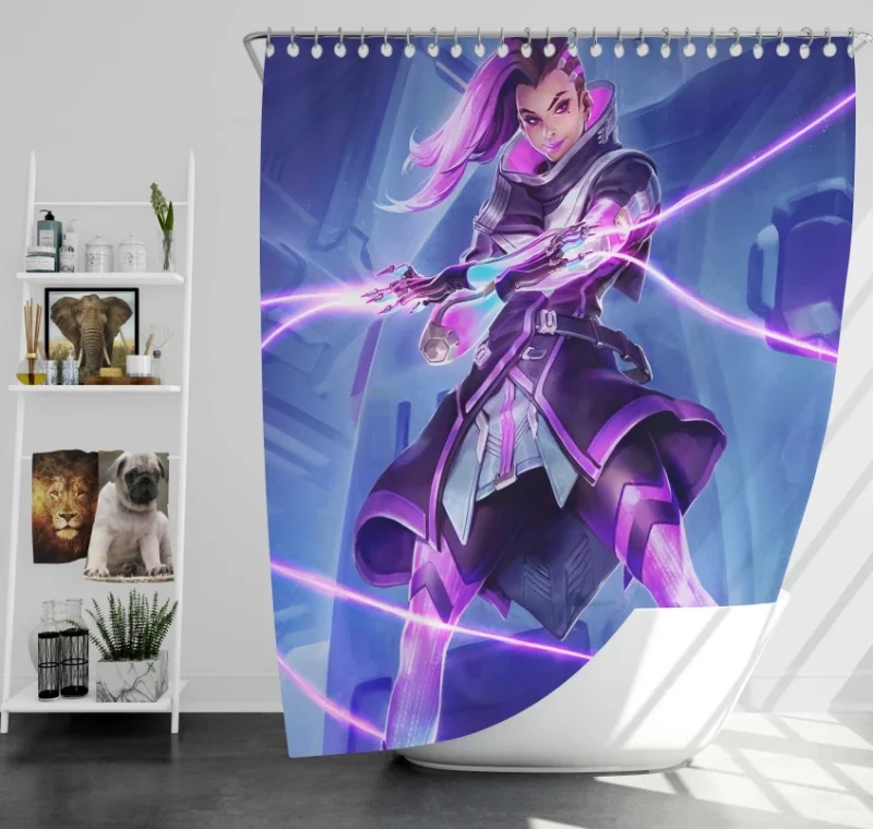 Overwatch Sombra Wonderful Bath Shower Curtain